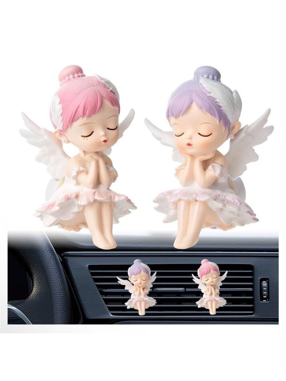 Car Air Freshener 🩷 Little Angels Car Air Vent Clips With Fragrance Pads